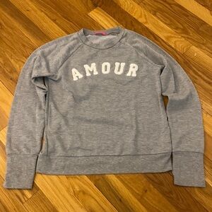 Me.n.u Girl’s Gray ‘Amour’ Long Sleeve Shirt Size L